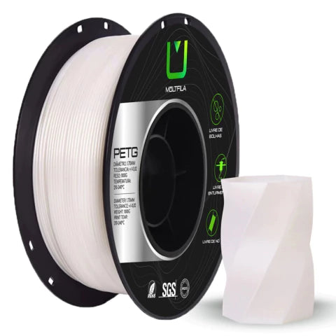 Filamento PETG Branco Perolado 1kg Multfila
