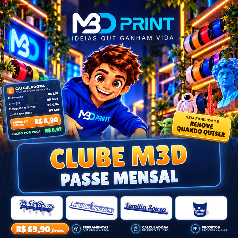 Passe Clube M3D