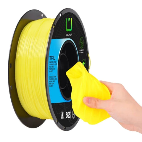 Multfila TPU 95A Filamento 1.75mm Amarelo 1kg