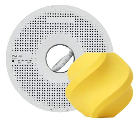 Filamento 3d Bambu Lab PLA Lite C/ Carretel Reutilizável Amarelo - M3D
