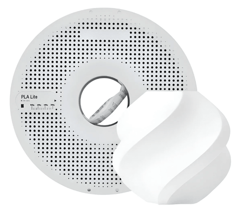 Filamento 3d Bambu Lab PLA Lite C/ Carretel Reutilizável Branco - M3D