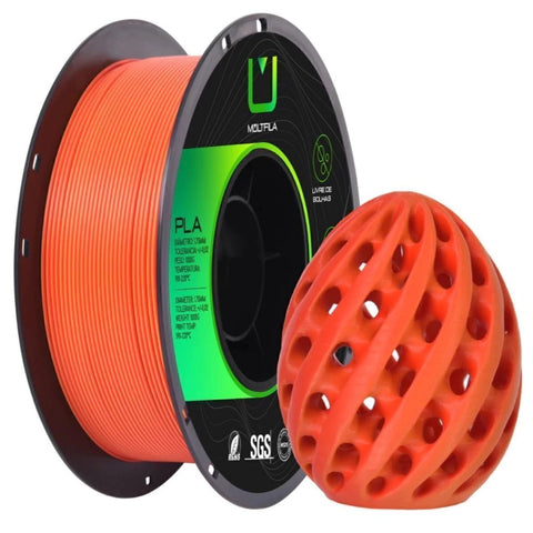 Multfila PLA Matte Duo Color Filamento 1.75mm 1kg Vermelho Laranja - M3D
