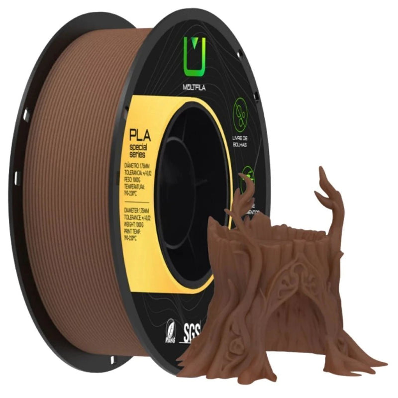 Multfila PLA Wood Filamento para Impressora 3D Amadeirado 1 1kg - M3D