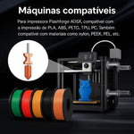 Bico Nozzle Aço Endurecido Flashforge AD5X 0,4mm