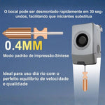 Bico Nozzle Aço Endurecido Flashforge AD5X 0,4mm