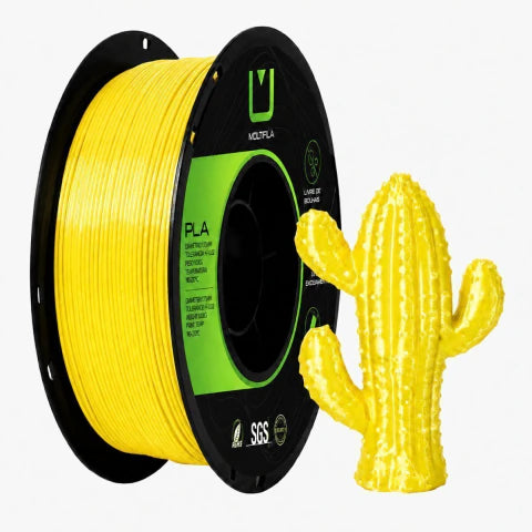 Multfila PLA Silk Amarelo 1kg Filamento para Impressora 3D