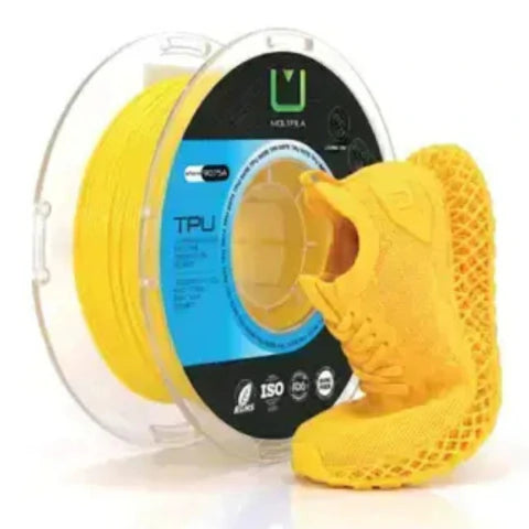 Multfila TPU 9075 Amarelo 1kg Filamento Flexível 1.75mm