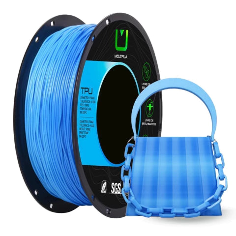 TPU Rainbow 95A Ocean Azul e Branco 1kg Multfila