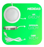 Multfila Luminária LED 6W Branco Quente USB