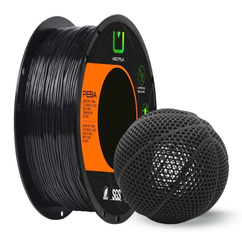 Filamento PEBA Multfila Preto 1.75mm 1kg