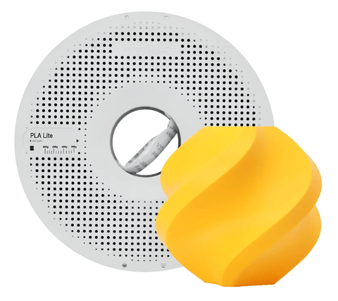 Filamento 3d Bambu Lab PLA Lite C/ Carretel Reutilizável Amarelo Girassol - M3D