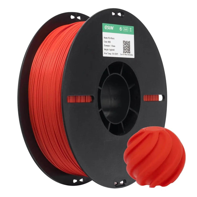 Filamento 3d eSun PLA Basic Vermelho 1kg - M3D
