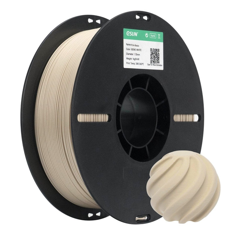Filamento 3d eSun PLA Branco Osso 1kg - M3D