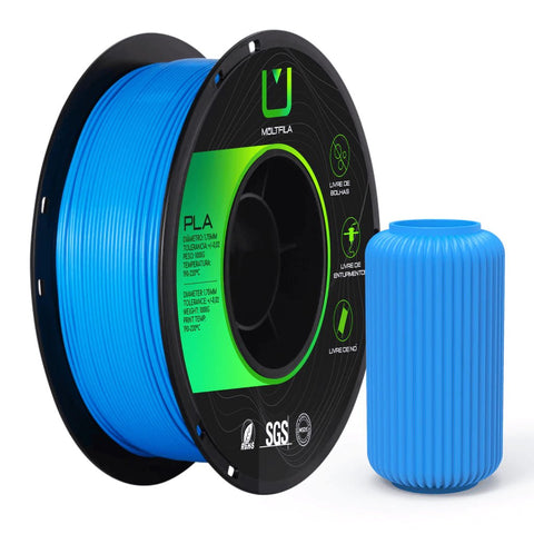 Filamento PLA 3D Multfila de Alta Qualidade 1kg Azul - M3D
