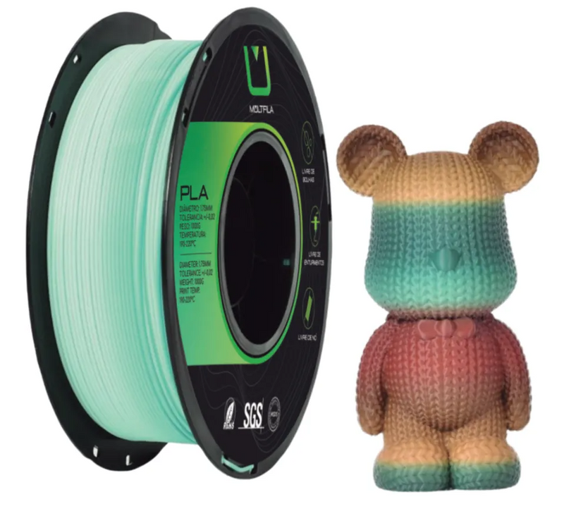 Multfila PLA Rainbow Matte Filamento 3D 1.75mm 1kg Forest