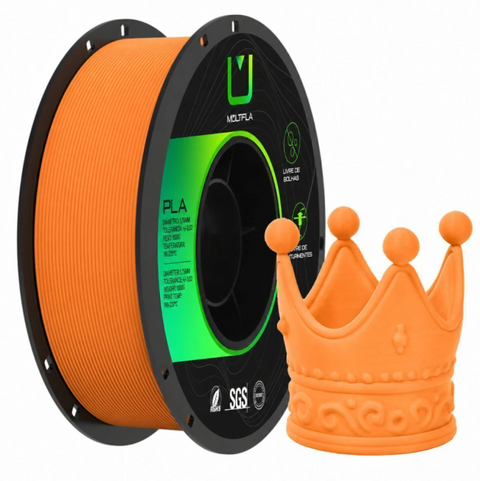 Multfila PLA Matte Filamento 3D 1.75mm 1kg Laranja Melon