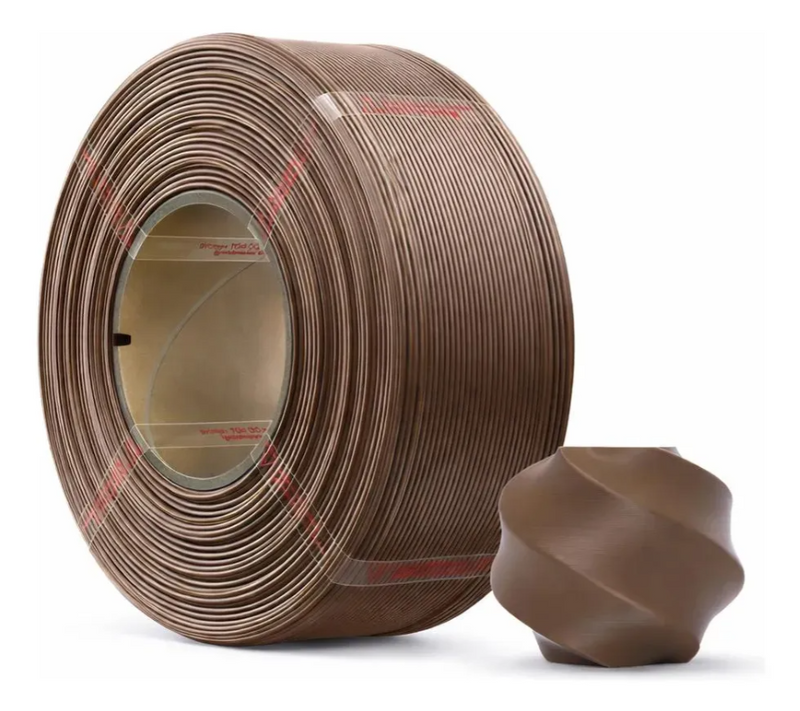 Refill Filamento 3d Bambu Lab PLA Lite Sem Carretel Reutilizável Marrom