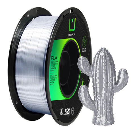Multfila Filamento PLA Silk 1.75mm Prata Metalizado 1kg - M3D