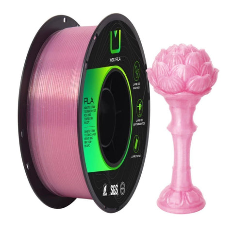 Multfila Filamento PLA Translúcido 1.75mm 1kg Rosa - M3D