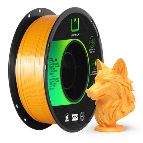 Multfila PLA Dourado 1kg Filamento para Impressora 3D 1.75mm - M3D