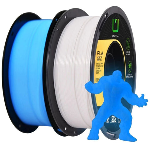 Multfila PLA Luminoso Filamento 1.75mm 1kg Azul - M3D