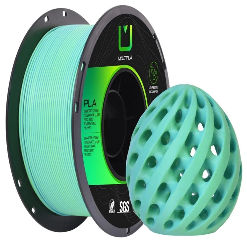 Multfila PLA Matte Duo Color 1.75mm 1kg Azul e Verde - M3D