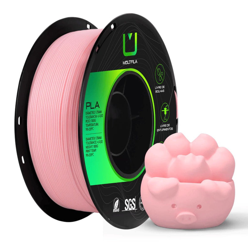 Multfila PLA Rosa Claro 1.75mm 1kg Filamento 3D - M3D