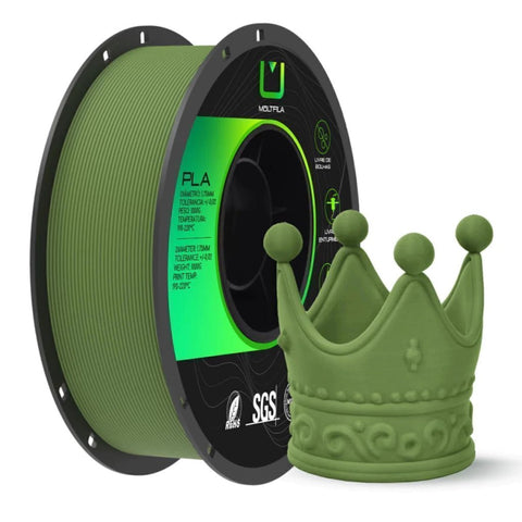PLA Matte Verde Militar 1kg Multfila - M3D