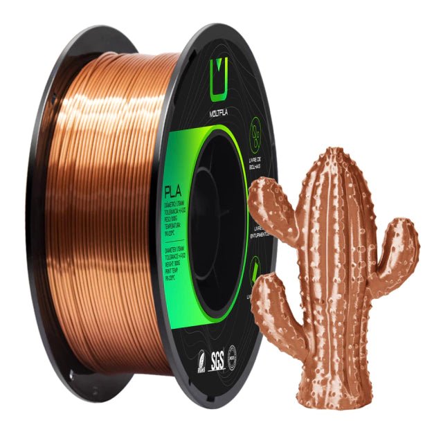 PLA Silk Cobre Metalizado 1kg Multfila - M3D