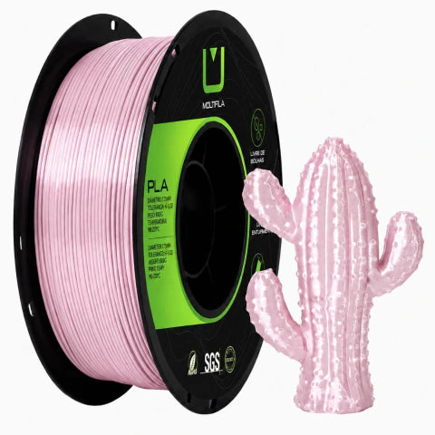 Multfila PLA Silk Rosa Claro 1kg Filamento para Impressora 3D