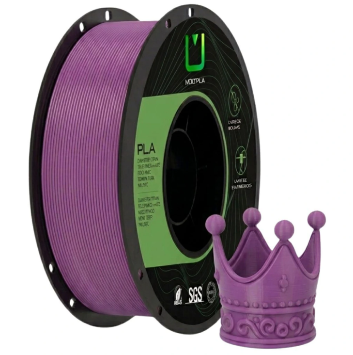 Multfila PLA Matte Filamento 3D 1.75mm 1kg Roxo Íris