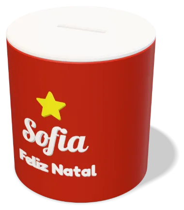 Cofrinho com nome